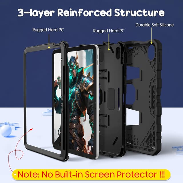 Detalle de FINTIE Kids Case for iPad 11in, shockproof stand