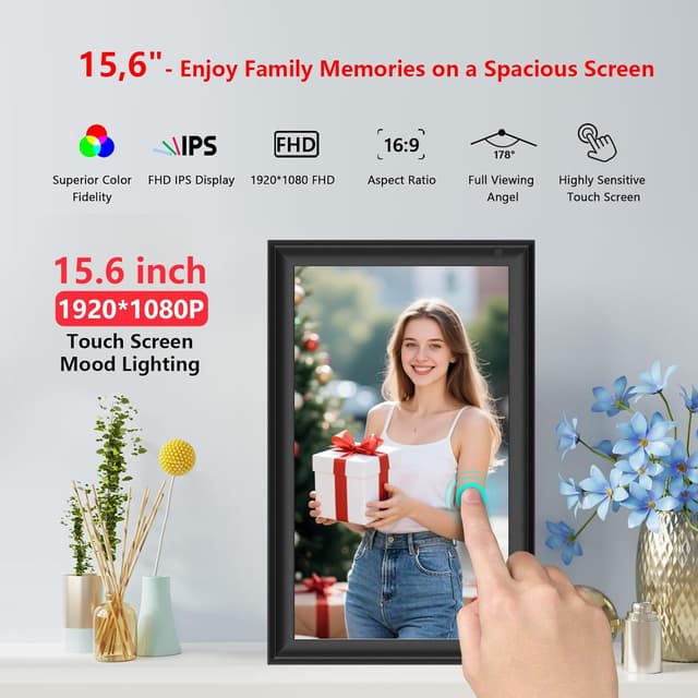Thumbnail 1 de FRAMEO 15.6 inch digital photo frame