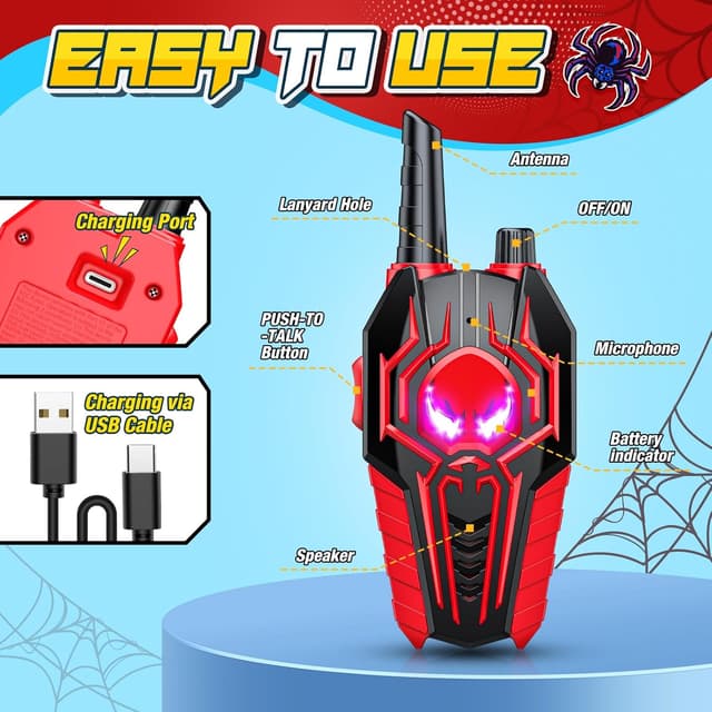 Thumbnail 5 de Toyokid Spider Walkie-Talkie 8h per bambini