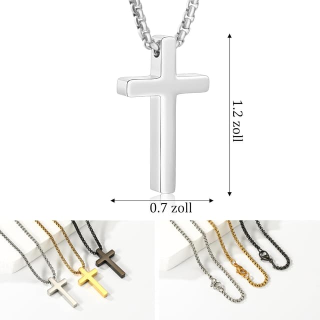 Detalle 2 de Aretas Kreuz Halskette 18 Zoll