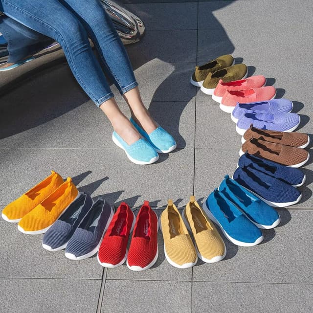 Thumbnail 4 de Puxowe Damen Slip On Sneaker Leichte Atmungsaktiv