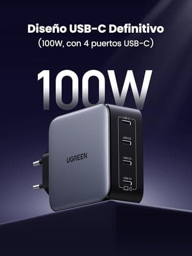 Thumbnail 1 de UGREEN Nexode 100W Cargador USB-C ⚡ para MacBook, iPhone, Galaxy