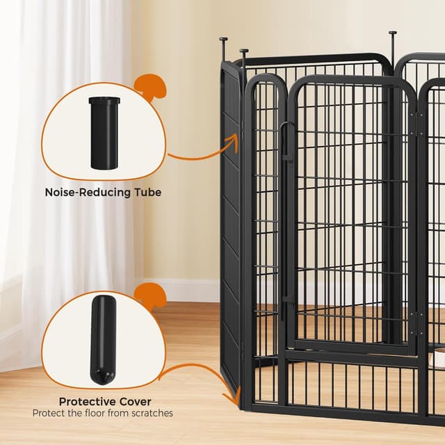 Thumbnail 4 de Yaheetech Dog Pen 100cm 6-panel playpen for dogs