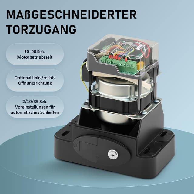 Thumbnail 6 de CO-Z Elektrischer Schiebetorantrieb mit Fernbedienungen, bis 600 kg – für Schiebetore bis 12 m