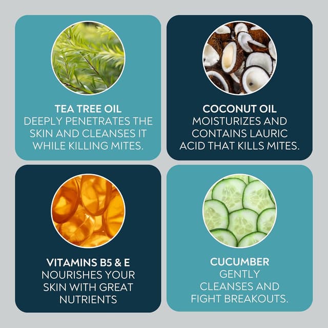 Detalle de Demodex Eyelid Cleanser Foam with Extra Strength Tea Tree Oil (3.38 fl oz / 100ml) — Daily Wash for Eyelids & Eye Irritations