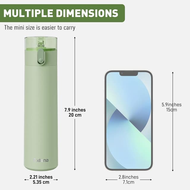 Detalle 2 de Exllena 270ml Water Bottle with Straw