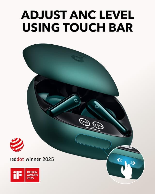 Detalle 2 de soundcore Liberty 4 Pro Noise Cancelling Earbuds