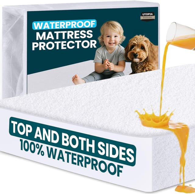 Thumbnail 6 de Utopia Bedding coprimaterasso singolo impermeabile 90 x 200 x 30 cm in viscosa con elastico tutto intorno