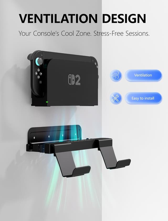 Detalle 2 de KUNSLUCK Switch 2 Wall Mount