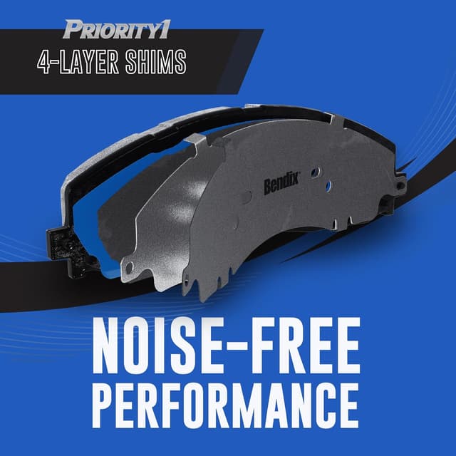 Detalle de Bendix Priority1 CFC1397K1 Ceramic Front Brake Pads for Select Hyundai Elantra & Kia Forte Models