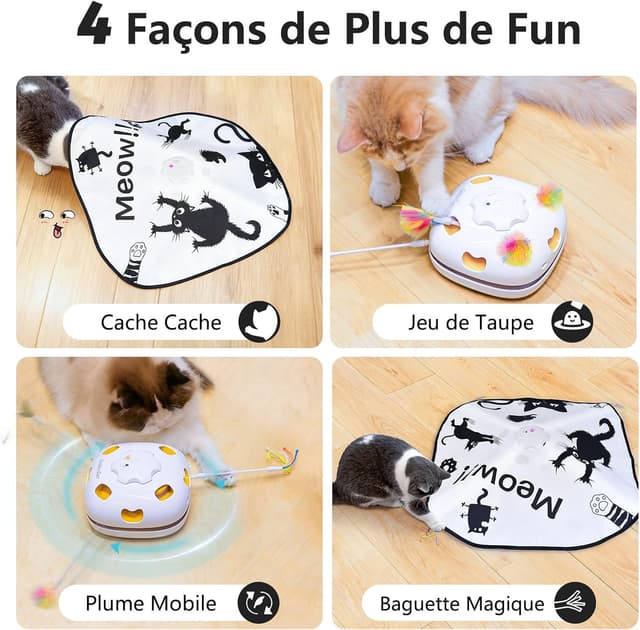 Thumbnail 1 de GoldenSun Jouet pour Chat 4 en 1 Rechargeable