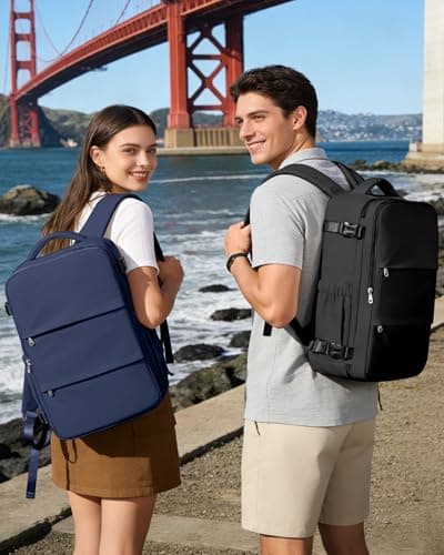 Detalle 2 de BJLFS Mochila de cabina 40x30x20 con compartimento para portátil y tejido impermeable (compatible con cabina tipo Ryanair/Vueling)