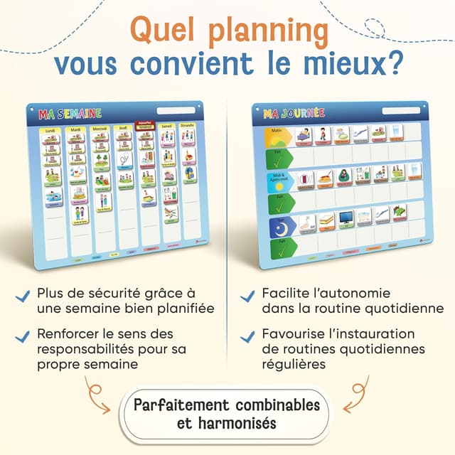 Thumbnail 6 de LIKARTO Planning journalier magnétique 42x32 cm