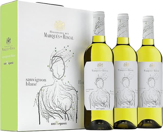 Imagen de Marques De Riscal Sauvignon Blanc Orgánico – Estuche 3 botellas 🍇 en OfertitasTOP