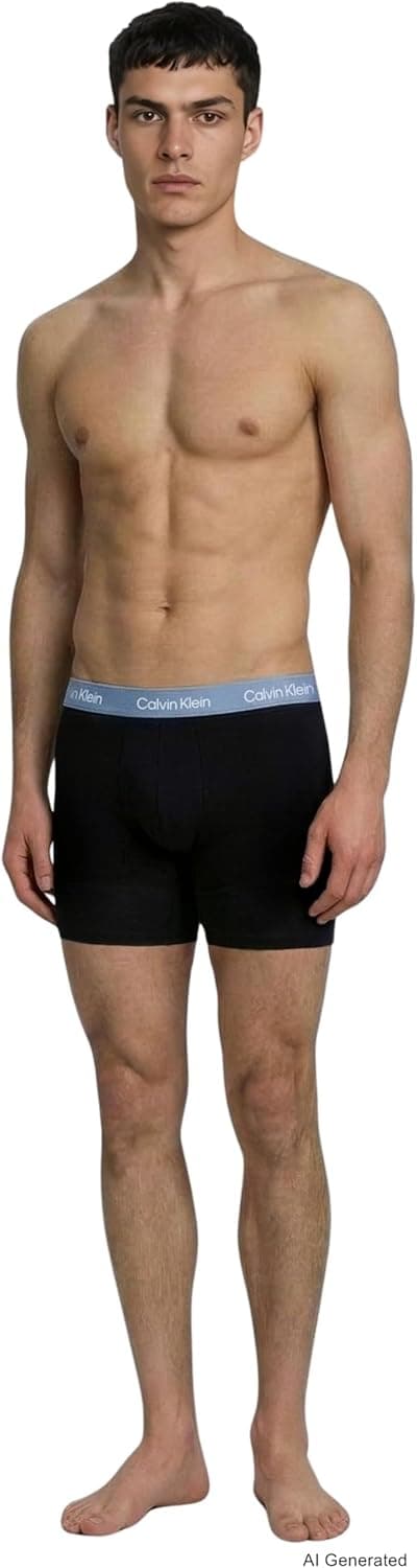 Detalle de Calvin Klein Uomo pantaloncini boxer boxer brief elasticizzati in confezione da 5