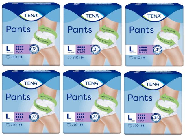 Detalle de TENA Pants Maxi Unisex Size Grande 6x10 unidades 🚻