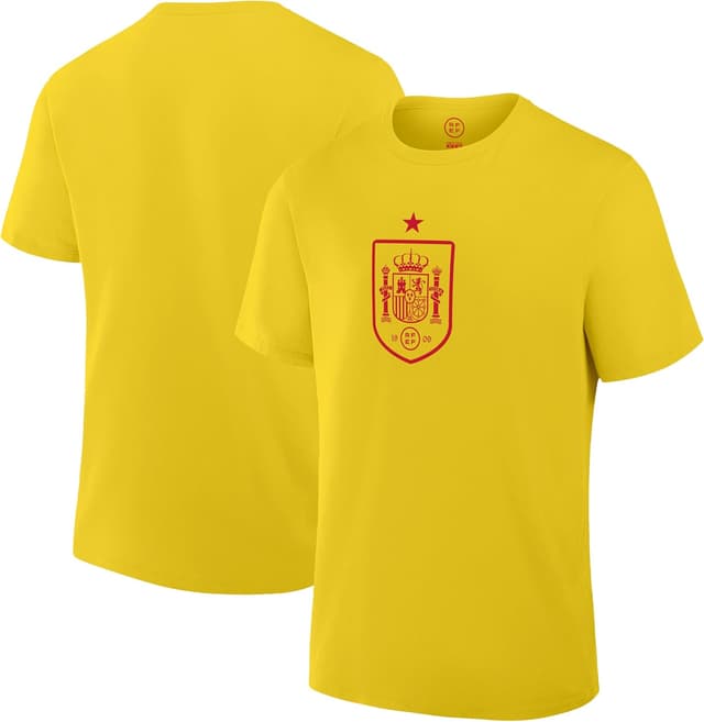 Detalle de Icon Sports Officially Licensed Spanish Football Federation Cotton T-Shirt (Unisex Adult)