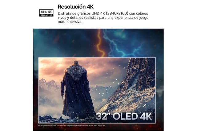 Thumbnail 4 de LG UltraGear 32GX850A-B 32" 4K OLED, 133/165 Hz