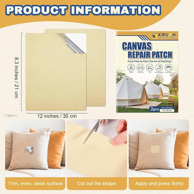 Detalle de Xroam toppe adesive tessuti 21x30 cm