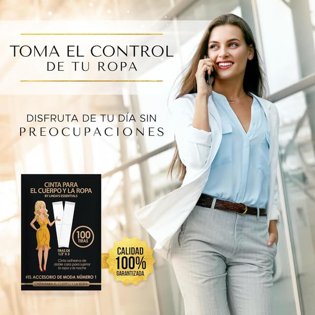 Thumbnail 5 de Cinta doble cara ropa y piel 100 unidades