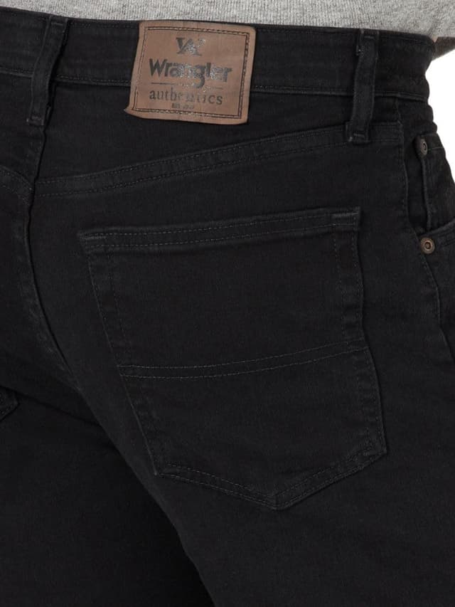 Detalle de Wrangler Authentics Jeanshose für Herren mit elastischer Taille (Regular Straight)