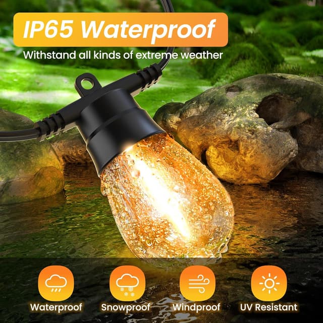 Detalle 2 de GlobaLink Catena Luminosa Esterno Solare con Controller, 10 LED S14 11 m e 4 modalità