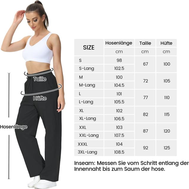 Thumbnail 5 de HMIYA Jogginghose Damen Baumwolle Freizeithose