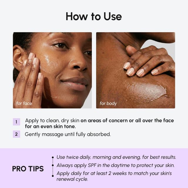 Detalle 2 de MAREE Dark Spot Remover Serum for Face & Body (TXA, Vitamin C & Niacinamide) — Fade Black & Brown Spots