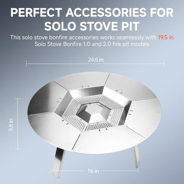 Thumbnail 3 de Solo Stove Bonfire Heat Deflector 19.5"