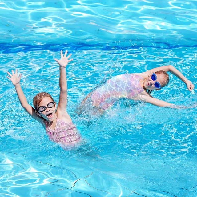 Detalle 2 de flintronic Costume da bagno per ragazze intero senza maniche