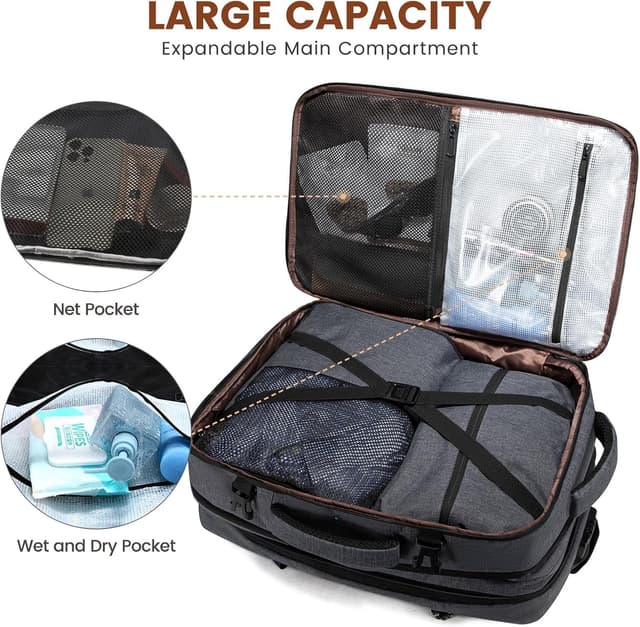 Detalle de LOVEVOOK Handgepäck Rucksack 30L Laptop 15,6 Zoll