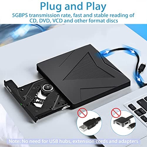 Thumbnail 2 de RUIZHI Lector DVD Externo USB 3.0
