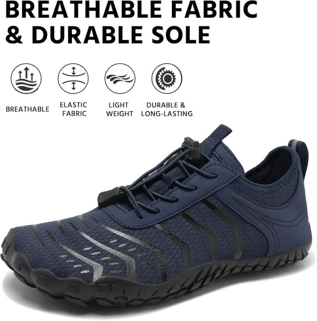 Thumbnail 6 de EWUHA Barefoot Water Shoes (Unisex) with Wide Toe Box and Non-Slip Outsole