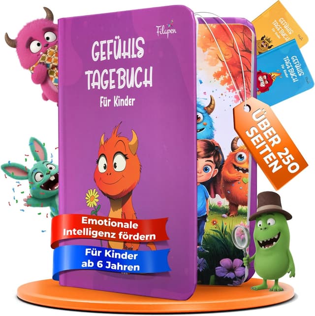 Detalle de Filapen Gefühlstagebuch für Kinder 100 Tage