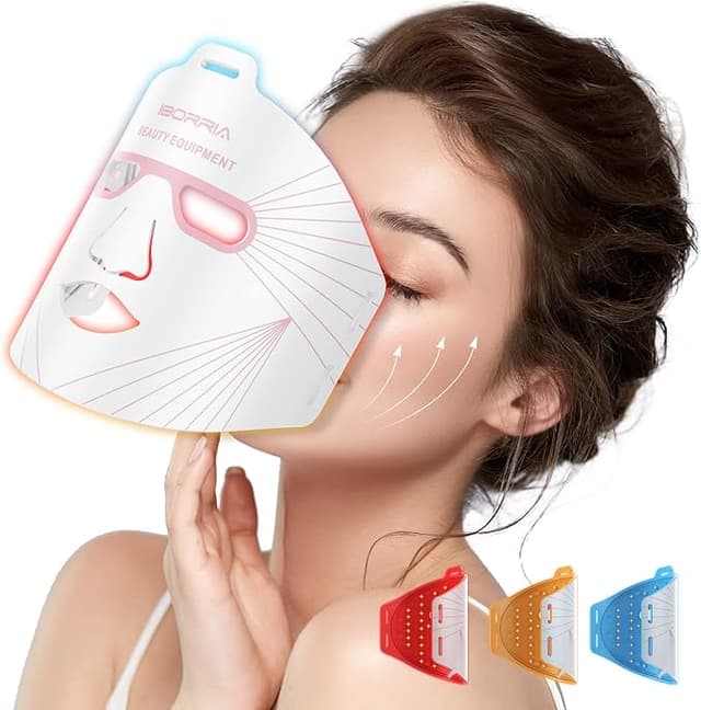 Detalle de IBORRIA Máscara LED de Terapia Lumínica Facial 🌟