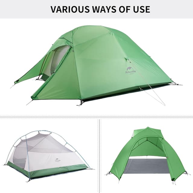 Detalle de Naturehike Cloud-Up 3 : tente de camping ultra-légère autoportante imperméable pour 3 personnes
