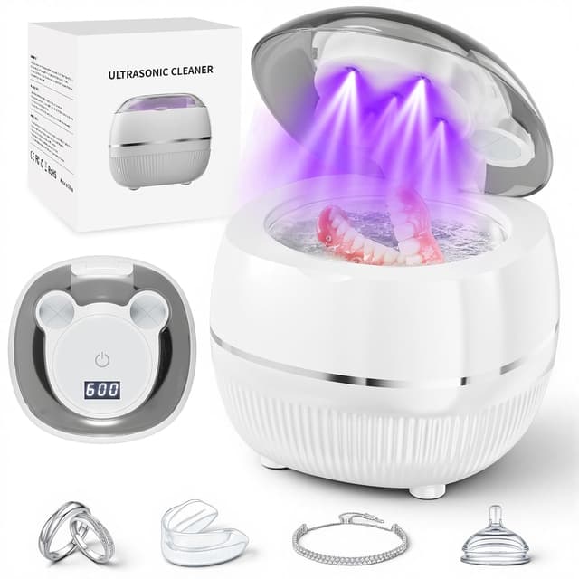 Detalle de Ultrasonic Retainer Cleaner Machine 48kHz 🪥
