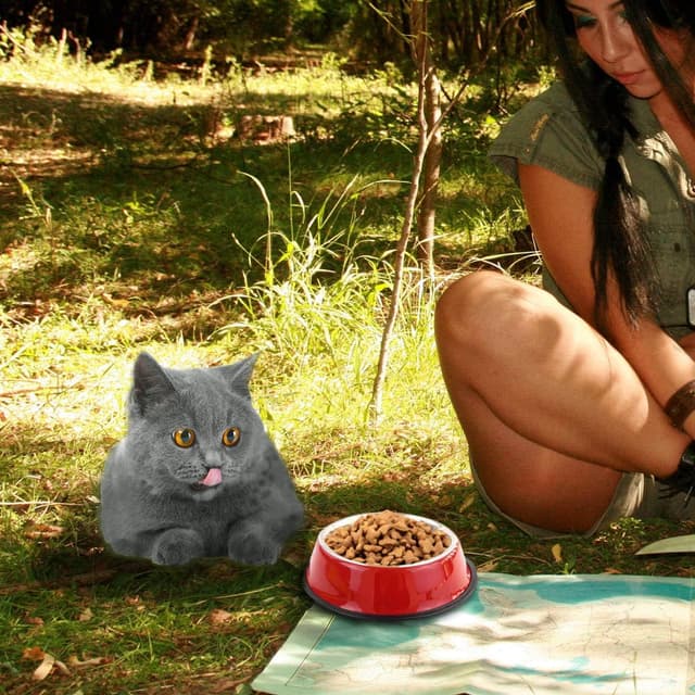 Detalle 1 de SUOXU 2 pack non-slip pet bowls