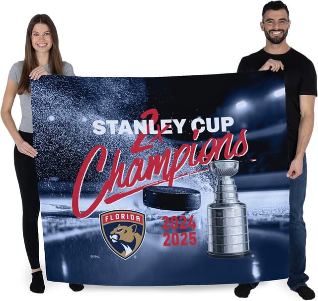 Detalle de Northwest NHL Unisex-Adult Modern Florida Panthers wall banner (34 x 40 in)