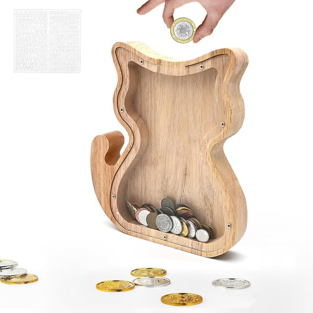 Imagen de TOTHDATE Animals Wooden Money Box en OfertitasTOP