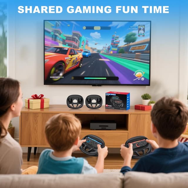 Detalle 2 de Steering wheels for Switch 2, 2 racing wheels