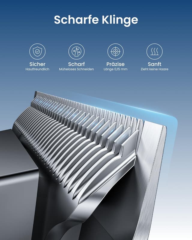 Detalle de RENPHO Haarschneidemaschine Barttrimmer 270 Min 💈