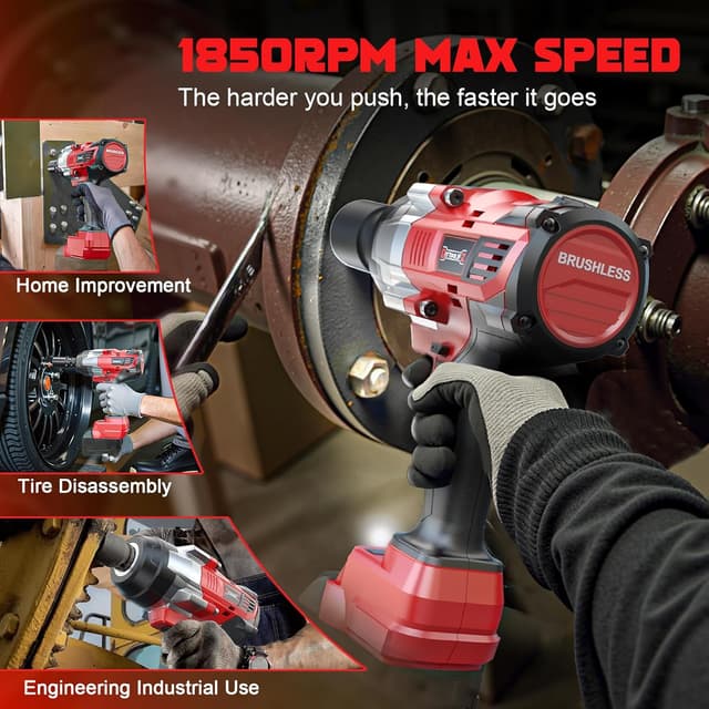 Thumbnail 4 de DIYtoolifz Cordless Impact Wrench 1700 Ft-lbs ⚙