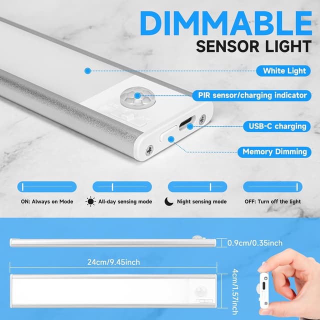 Detalle de Under cabinet LED lights 39 LED