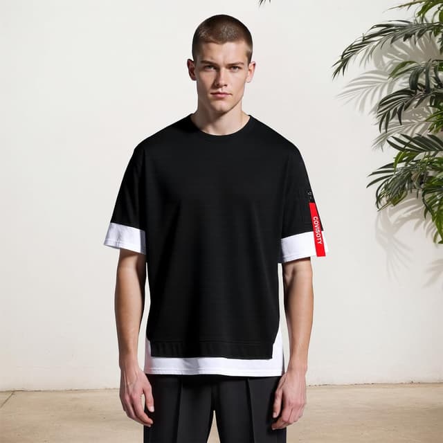 Detalle 2 de Covisoty T-Shirt techwear homme