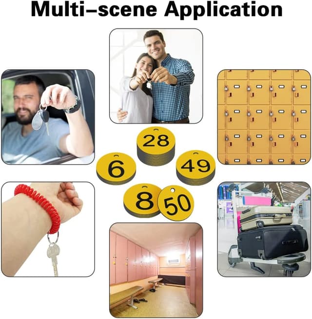 Thumbnail 6 de OFFCUP Portachiavi Numerati 1-50 giallo