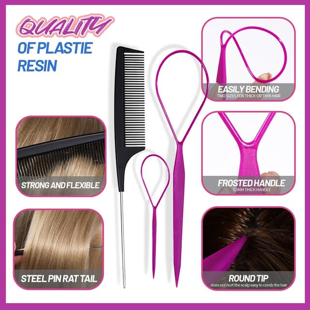 Thumbnail 5 de Teenitor Elastic Hair Ties 1250pcs pack