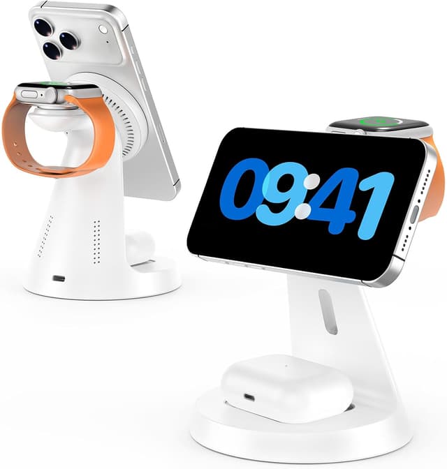 Detalle de Wireless Charger 3‑in‑1 Charging Station for iPhone