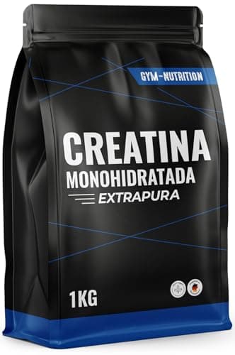 Detalle de Gym Nutrition Creatina Monohidratada 1 kg en polvo sin sabor (100% vegana y de alta pureza)