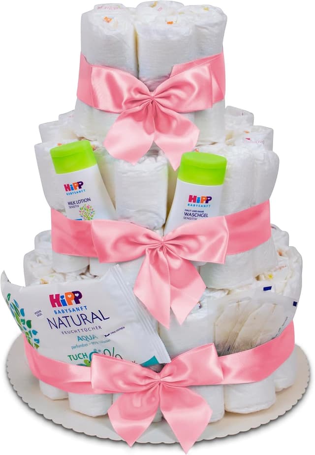 Thumbnail 6 de Milaboo MilaBoo® Windeltorte für Jungen (2 stöckig) – 31-teiliges Geschenk zur Geburt & Taufe, blau